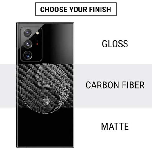 Liquid Blue Yin Yang Music Skulls Galaxy Note20 Ultra 5G Skin