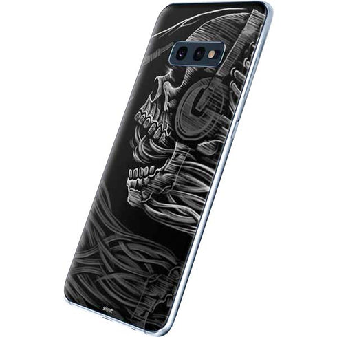 Liquid Blue Yin Yang Music Skulls Galaxy S10e Skin