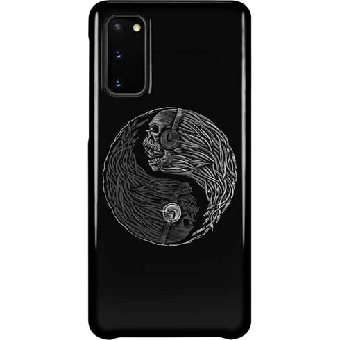 Liquid Blue Yin Yang Music Skulls Galaxy S20 Lite Case