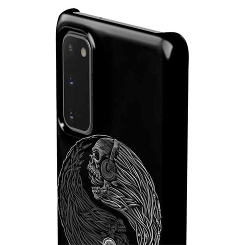 Liquid Blue Yin Yang Music Skulls Galaxy S20 Lite Case