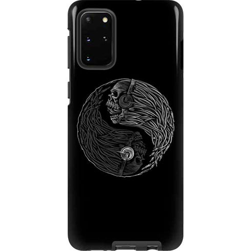 Liquid Blue Yin Yang Music Skulls Galaxy S20 Plus Pro Case