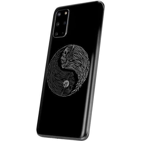 Liquid Blue Yin Yang Music Skulls Galaxy S20 Plus Skin
