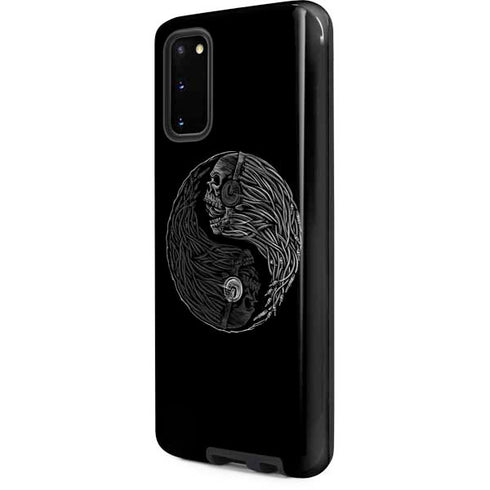 Liquid Blue Yin Yang Music Skulls Galaxy S20 Pro Case