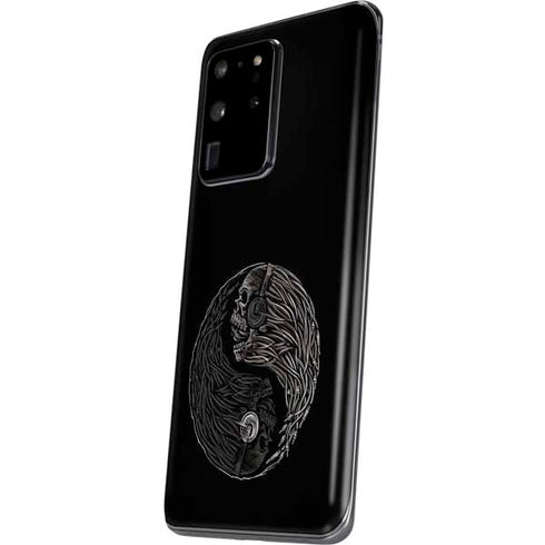 Liquid Blue Yin Yang Music Skulls Galaxy S20 Ultra 5G Skin