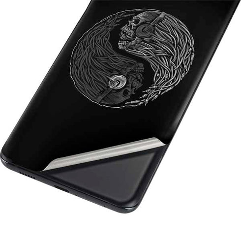 Liquid Blue Yin Yang Music Skulls Galaxy S21 Plus 5G Skin