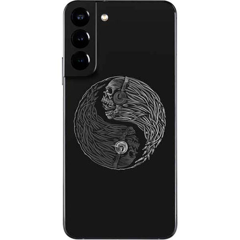 Liquid Blue Yin Yang Music Skulls Galaxy S22 Plus Skin
