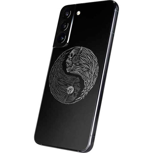 Liquid Blue Yin Yang Music Skulls Galaxy S22 Plus Skin