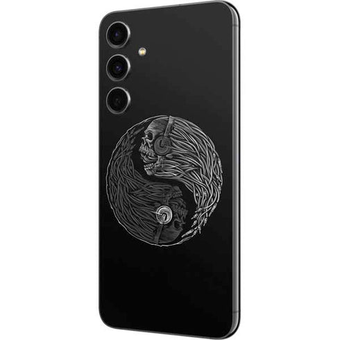 Liquid Blue Yin Yang Music Skulls Galaxy S23 FE Skin