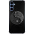 Liquid Blue Yin Yang Music Skulls Galaxy S24 Clear Case