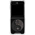 Liquid Blue Yin Yang Music Skulls Galaxy Z Flip5 5G Clear Case