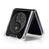 Liquid Blue Yin Yang Music Skulls Galaxy Z Flip5 5G Clear Case