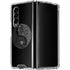 Liquid Blue Yin Yang Music Skulls Galaxy Z Fold4 5G Clear Case