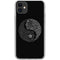Liquid Blue Yin Yang Music Skulls iPhone 11 Clear Case