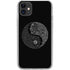 Liquid Blue Yin Yang Music Skulls iPhone 11 Clear Case