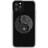 Liquid Blue Yin Yang Music Skulls iPhone 11 Pro Clear Case