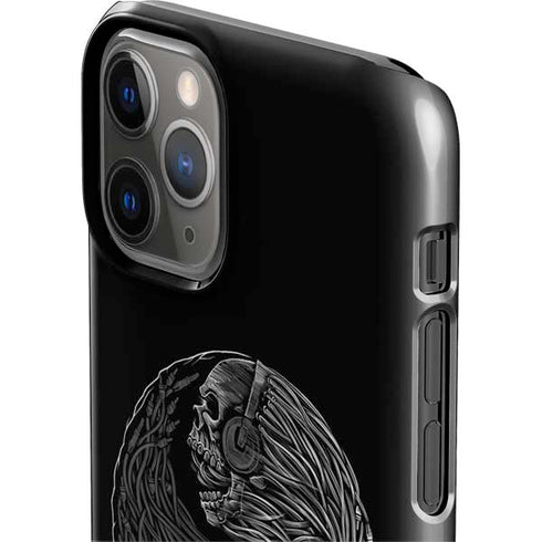 Liquid Blue Yin Yang Music Skulls iPhone 11 Pro Lite Case