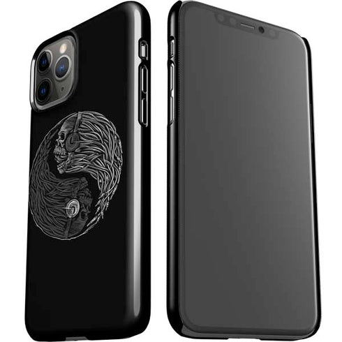 Liquid Blue Yin Yang Music Skulls iPhone 11 Pro Lite Case