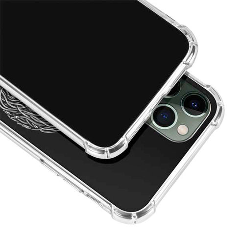 Liquid Blue Yin Yang Music Skulls iPhone 11 Pro Max Clear Case