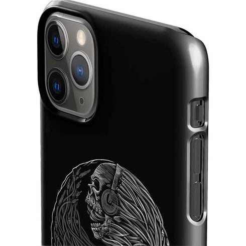 Liquid Blue Yin Yang Music Skulls iPhone 11 Pro Max Lite Case