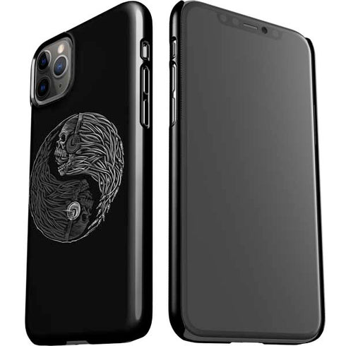 Liquid Blue Yin Yang Music Skulls iPhone 11 Pro Max Lite Case