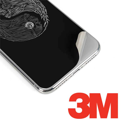 Liquid Blue Yin Yang Music Skulls iPhone 11 Pro Skin