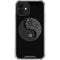 Liquid Blue Yin Yang Music Skulls iPhone 12 Clear Case