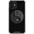 Liquid Blue Yin Yang Music Skulls iPhone 12 Clear Case