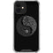 Liquid Blue Yin Yang Music Skulls iPhone 12 Mini Clear Case