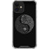 Liquid Blue Yin Yang Music Skulls iPhone 12 Mini Clear Case