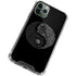 Liquid Blue Yin Yang Music Skulls iPhone 12 Pro Clear Case