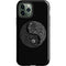 Liquid Blue Yin Yang Music Skulls iPhone 12 Pro Impact Case