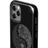 Liquid Blue Yin Yang Music Skulls iPhone 12 Pro Impact Case