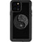 Liquid Blue Yin Yang Music Skulls iPhone 12 Pro Waterproof Case