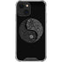 Liquid Blue Yin Yang Music Skulls iPhone 13 Clear Case
