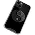Liquid Blue Yin Yang Music Skulls iPhone 13 Clear Case