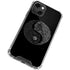 Liquid Blue Yin Yang Music Skulls iPhone 13 Mini Clear Case