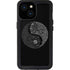 Liquid Blue Yin Yang Music Skulls iPhone 13 Mini Waterproof Case