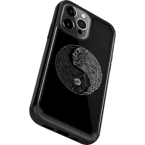 Liquid Blue Yin Yang Music Skulls iPhone 13 Pro Cargo Case