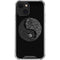 Liquid Blue Yin Yang Music Skulls iPhone 14 Clear Case