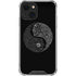 Liquid Blue Yin Yang Music Skulls iPhone 14 Clear Case
