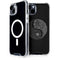 Liquid Blue Yin Yang Music Skulls iPhone 15 MagSafe Case