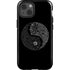 Liquid Blue Yin Yang Music Skulls iPhone 15 Impact Case