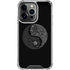 Liquid Blue Yin Yang Music Skulls iPhone 15 Pro Clear Case