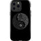 Liquid Blue Yin Yang Music Skulls iPhone 15 Pro Max Impact Case
