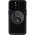 Liquid Blue Yin Yang Music Skulls iPhone 14 Pro Max Waterproof Case