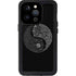 Liquid Blue Yin Yang Music Skulls iPhone 14 Pro Waterproof Case