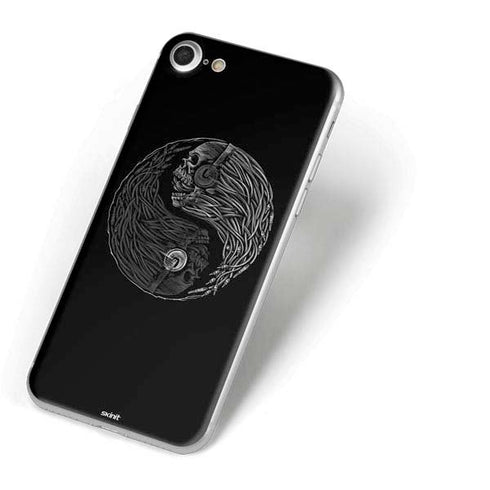 Liquid Blue Yin Yang Music Skulls iPhone 7 Skin