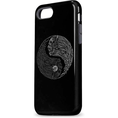 Liquid Blue Yin Yang Music Skulls iPhone 8 Pro Case