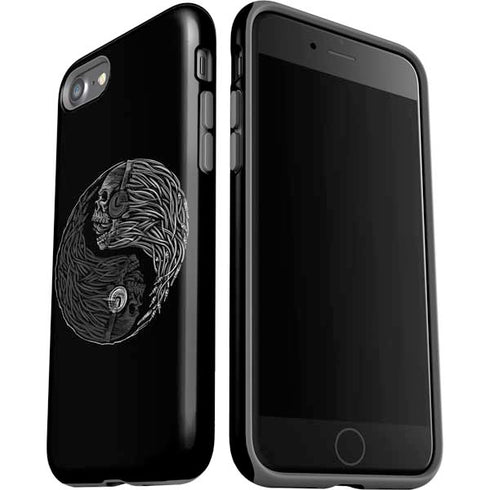 Liquid Blue Yin Yang Music Skulls iPhone SE (2nd & 3rd Gen) Pro Case