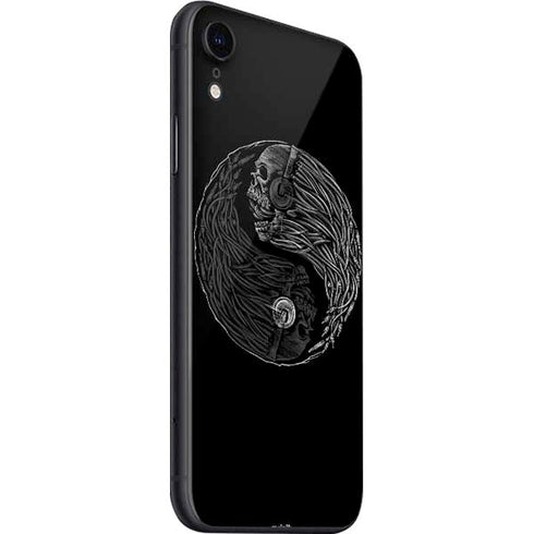 Liquid Blue Yin Yang Music Skulls iPhone SE (2nd & 3rd Gen) Skin
